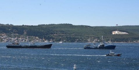 Son dakika haberi: RUS ASKERİ RÖMORKÖRÜ VE TANKERİ, ÇANAKKALE BOĞAZI'NDAN GEÇTİ