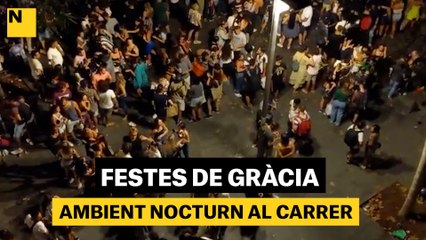 Ambient nocturn de les Festes de Gràcia