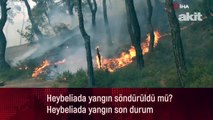 Heybeliada yangın söndürüldü mü? Heybeliada yangın son durum