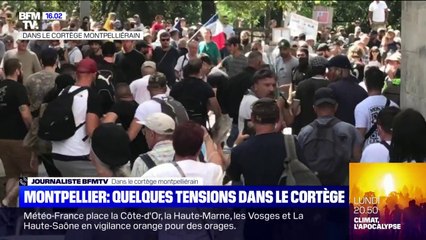 Montpellier: des tensions entre militants d'extrême droite et d'extrême gauche observées  lors de la manifestation anti-pass