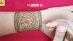 jewerelly henna mehndi design - back hand henna mehdi design - uniqe style mehandi design - flower mehendi design - habiba mehndi art