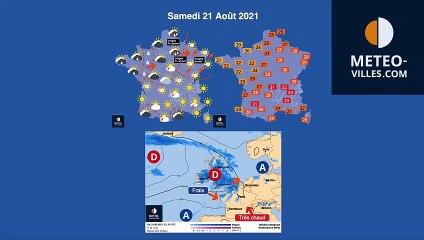 previsions météo du samedi 21 août 2021