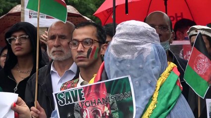 Protestos em Londres contra os talibãs