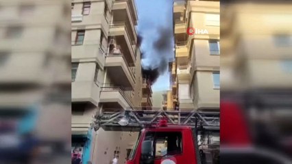 Antalya’da dairede korkutan yangın