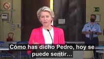 Ursula von der Leyen a Pedro Sánchez: 