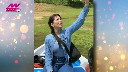 Sunny Leone shared this special video from the sets of the film