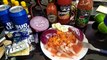 Receta de cocina camarones al aguachile gambas picantes chile habanero pepino limon sal de gusano de maguey cebolla morada cerveza salsa tabasco