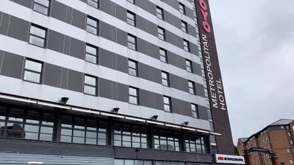 Floral tributes left at Metropolitan Hotel in Sheffield