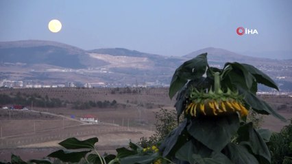 Çorum’da dolunay görsel şölen sundu