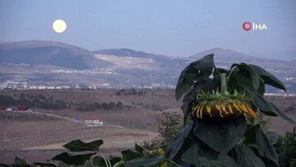 Çorum’da dolunay görsel şölen sundu