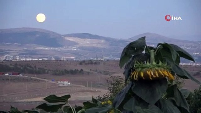 Çorum’da dolunay görsel şölen sundu