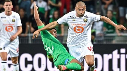 Burak Yılmaz'ın gol attığı karşılaşmada Lille, deplasmanda Saint-Etienne'le 1-1 berabere kaldı