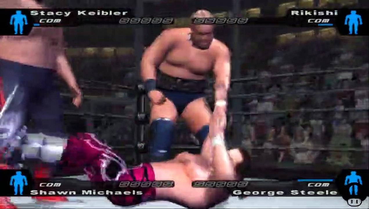 Here Comes the Pain Stacy Keibler vs Rikishi vs Shawn Michaels vs George Steele