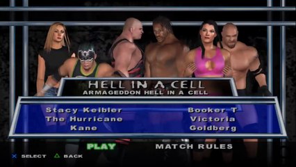 Here Comes the Pain Stacy Keibler vs The Hurricane vs Kane vs Booker T vs Victoria vs Goldberg