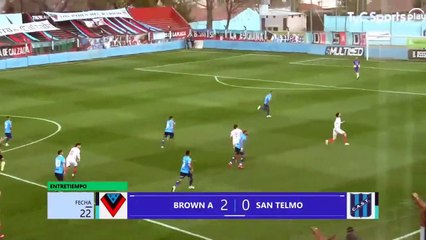 Brown 2-2 San Telmo - Primera Nacional - Fecha 22
