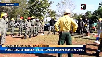 Primer curso de incendios forestales para guardaparques de misiones