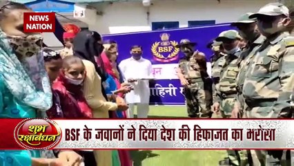 Sisters arrived with Rakhi for the soldiers on the Indo-Pak border