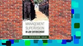 Management and Supervision in Law Enforcement  For Kindle