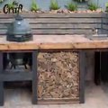 diy big green egg bbq table assembly large Outdoor  - Frame assembly, drawers & shelves