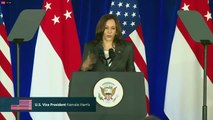 LIVE - Kamala Harris delivers a speech in Singapore