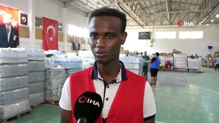Ayancık'ta yardıma koşan bir Somalili