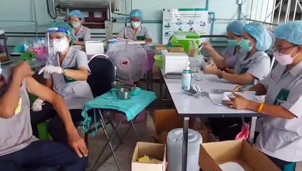 สิงห์บุรีได้รับวัคซีนพระราชทาน ซิโนฟาร์ม วันแรก