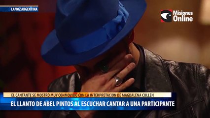 El llanto de Abel Pintos al escuchar cantar a una participante