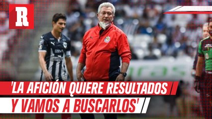 Víctor Manuel Vucetich: 'Sabemos que la afición quiere resultados y vamos a buscarlos'
