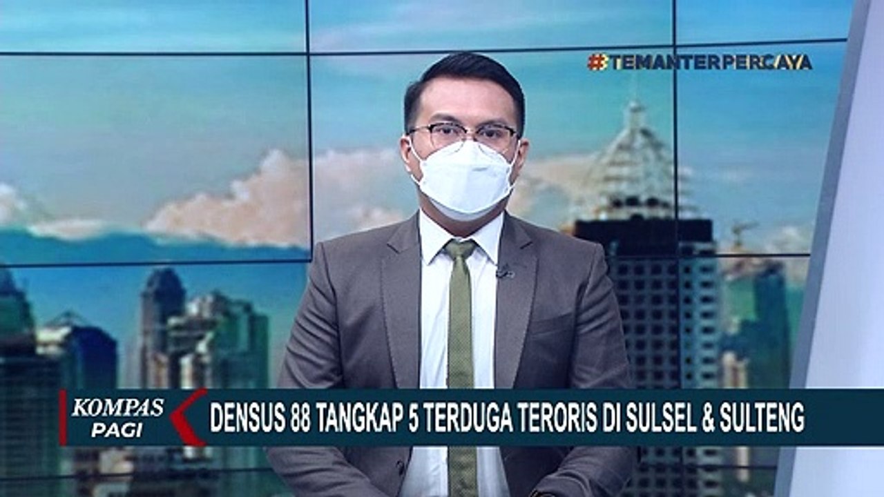 Densus 88 Tangkap 5 Terduga Teroris di Sulsel dan Sulteng