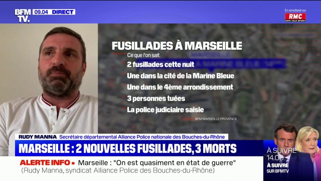 Fusillades à Marseille: Tout laisse penser que ce sont des règlements de compte , selon le syndicat Alliance Police nationale