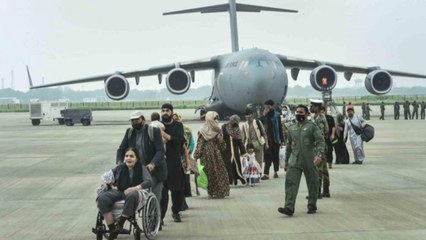 Download Video: IAF's C-17 aircraft evacuates 168 people from Kabul