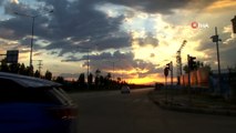 Erzurum'da mest eden gün batımı