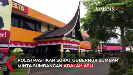 Heboh Soal Surat Gubernur Sumbar Minta Sumbangan, Polisi Sebut Dibuat Oleh Bappeda