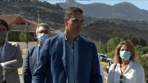Sánchez traslada el compromiso total del Gobierno con los afectados por el fuego en Ávila