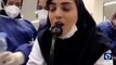 Dedicated Iranian nurse, Forough Ahmadi recites poetry for COVID-19 patients every night, praying to God for their recovery at Al-Zahra Hospital in Isfahan.