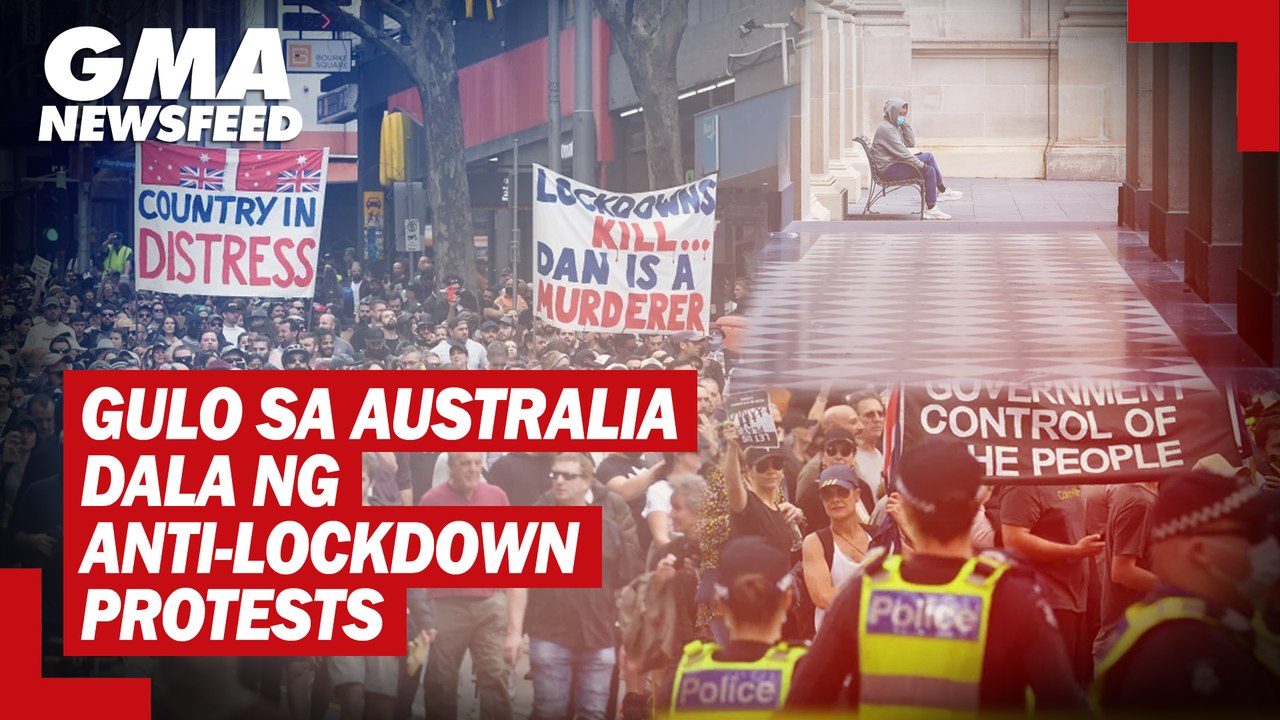 Anti-lockdown protests, sanhi ng gulo sa Melbourne at Sydney sa Australia | GMA News Feed