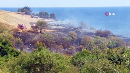 Tekirdağ’da 2 noktada korkutan yangın