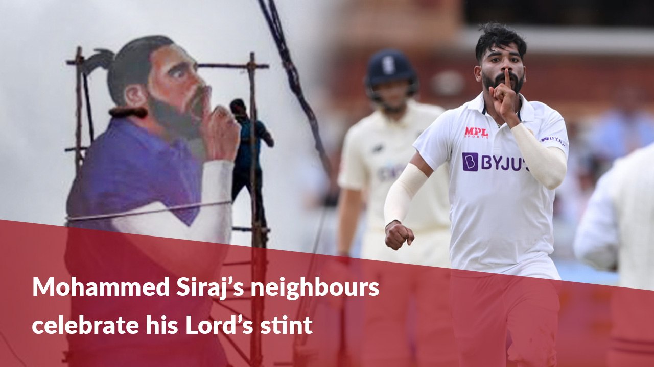Celebrations in Mohammed Siraj's hometown over Lord's success