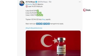 İstanbul Valisi Ali Yerlikaya: " Mavi renk için 344 bin 792 hemşerimiz kaldı"