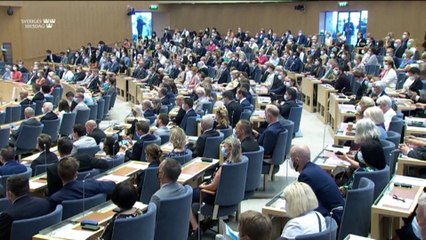 El primer ministro sueco Stefan Lofven anuncia su dimisión