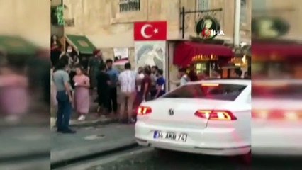 Yerli ‘Marliyn Monroe’nin dilenci kızı darp ettiği olay ile ilgili yeni görüntüler ortaya çıktı