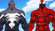 Superior Venom V/S Carnage Marvel Character Mega Fight In Grand Theft Auto 5th(GTAV)