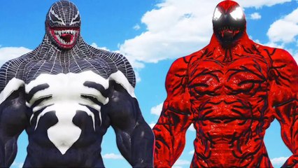 Superior Venom V/S Carnage Marvel Character Mega Fight In Grand Theft Auto 5th(GTAV)