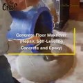 concrete floor makeover repair self leveling concrete and epoxy  made designer  Epoxy floors