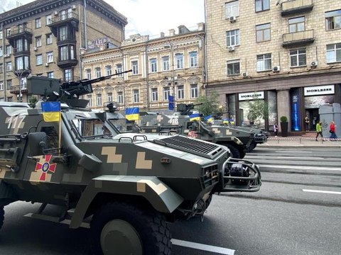 Ukrayna'da Bağımsızlık Günü öncesi Bayraktar TB2 sergilendi
