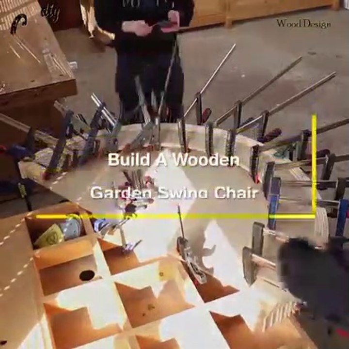 build a wooden garden swing chair  I TURNED A PLASTIC CHAIR INTO A CHAIR  DIY CHAIR ON A BUDGET!