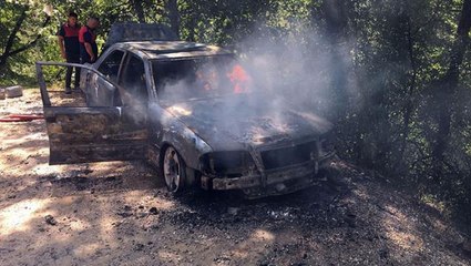 İzinsiz girdikleri ormanda araçları yandı, ceza yemekten kurtulamadılar