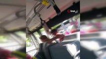 Otobüste maske takmayı reddeden kadın ortalığı birbirine kattı