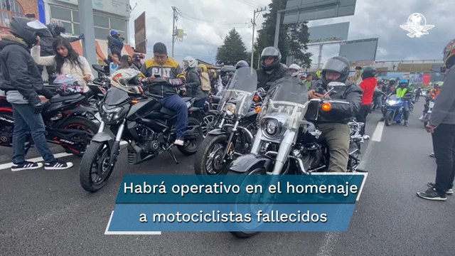 Inicia rodada en memoria de motociclistas muertos en la México-Cuernavaca
