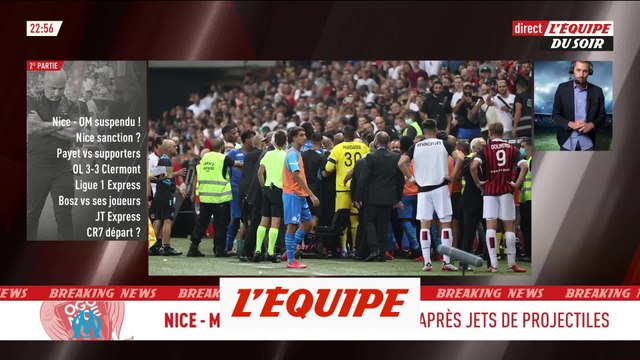 Nice-OM interrompu après un envahissement de terrain - Foot - L1 - OM
